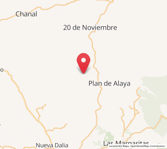 Map of Rosario Bawitz, Chiapas