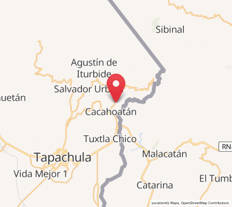 Map of Rosario Ixtal, Chiapas