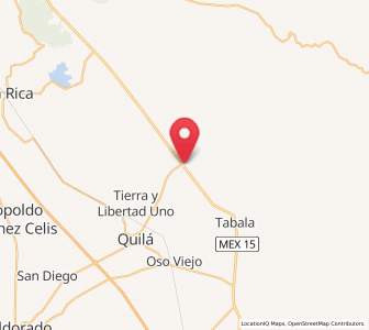 Map of Salado, Sinaloa