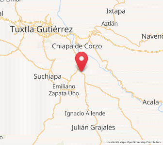 Map of Salvador Urbina, Chiapas