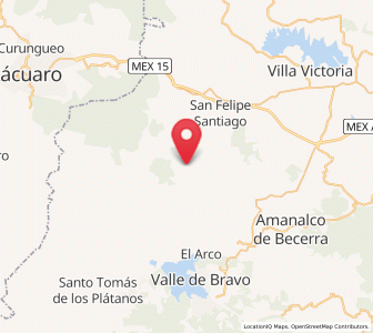 Map of San Agustín de las Palmas, México