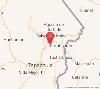 Map of San Agustín Jitotol, Chiapas