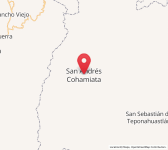 Map of San Andrés Cohamiata, Jalisco