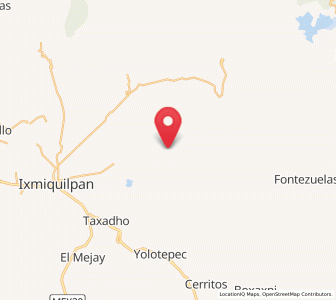 Map of San Andrés Daboxtha, Hidalgo