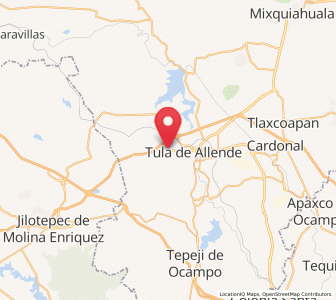 Map of San Andrés Hidalgo, Oaxaca