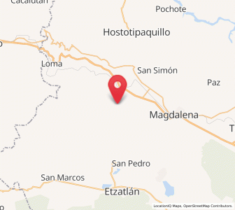 Map of San Andrés, Jalisco