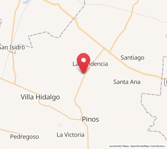 Map of San Andrés, Zacatecas