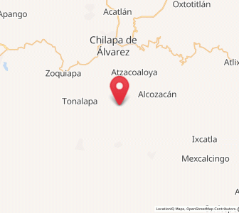Map of San Ángel, Guerrero