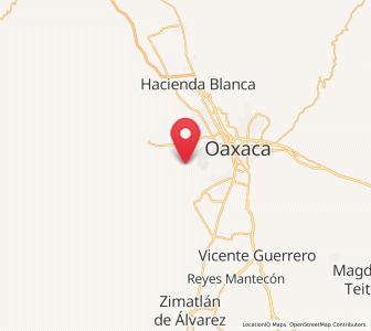 Map of San Antonio Arrazola, Oaxaca