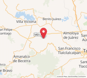 Map of San Antonio Buenavista, México