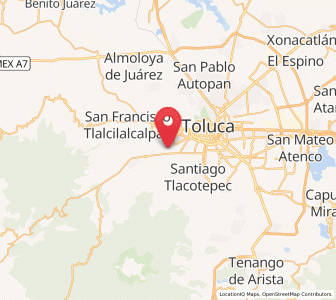 Map of San Antonio Buenavista, México