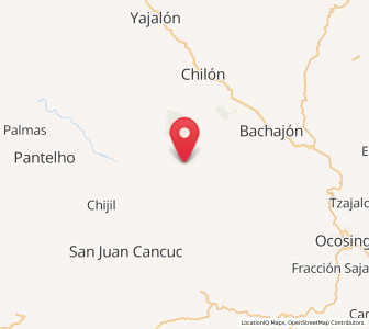 Map of San Antonio Bulujib, Chiapas