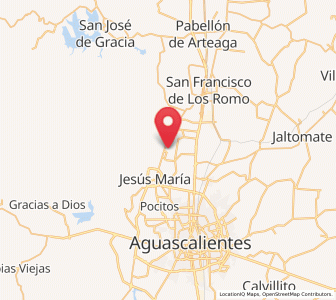 Map of San Antonio de los Horcones, Aguascalientes