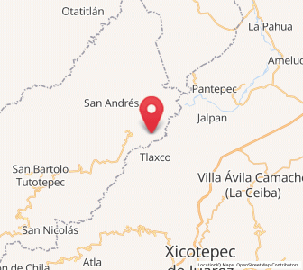 Map of San Antonio el Grande, Hidalgo