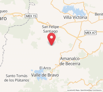 Map of San Antonio Hidalgo (Ranchería de San Antonio), México