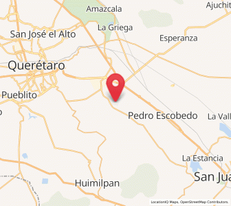 Map of San Antonio la Galera, Querétaro
