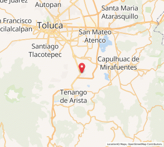Map of San Antonio la Isla, México
