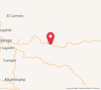 Map of San Antonio las Delicias (Pamala), Chiapas