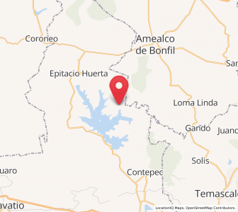 Map of San Antonio Molinos, Michoacán