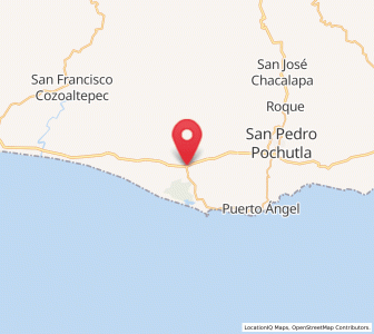 Map of San Antonio, Oaxaca