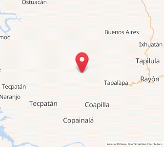 Map of San Antonio Poyono, Chiapas