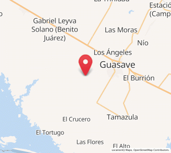 Map of San Antonio, Sinaloa