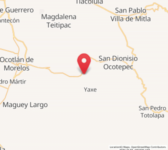 Map of San Baltazar Chichicapam, Oaxaca
