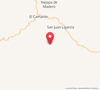 Map of San Bartolo Yautepec, Oaxaca