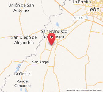 Map of San Bernardo, Guanajuato
