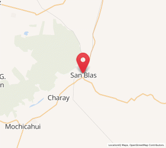 Map of San Blas, Sinaloa