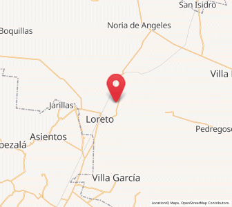 Map of San Blas, Zacatecas