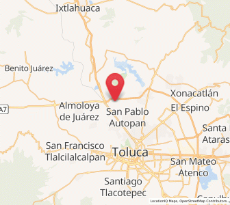 Map of San Carlos Autopan, México