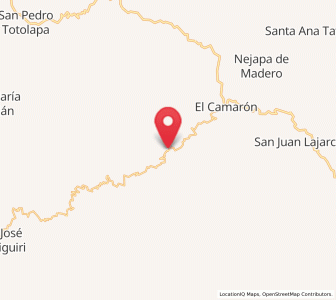 Map of San Carlos Yautepec, Oaxaca