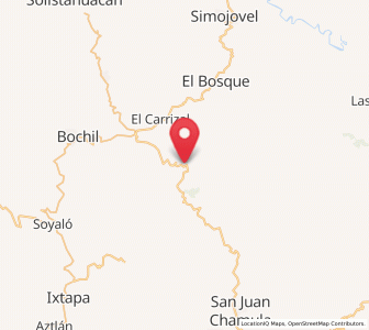 Map of San Cayetano, Chiapas