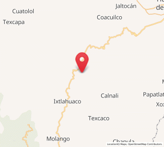 Map of San Cristóbal, Hidalgo