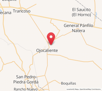 Map of San Cristóbal, Zacatecas