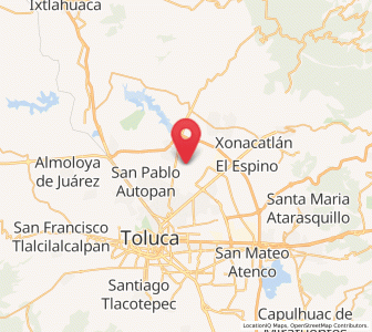 Map of San Diego los Padres Cuexcontitlán Sección 5 B, México