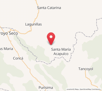 Map of San Diego (Pueblo Viejo), San Luis Potosí