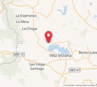 Map of San Felipe de la Rosa, México
