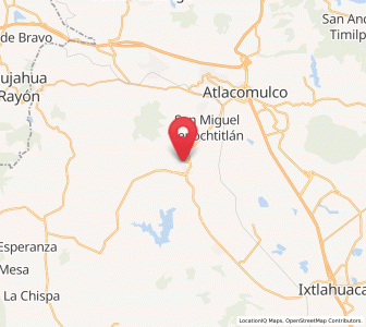 Map of San Felipe del Progreso, México