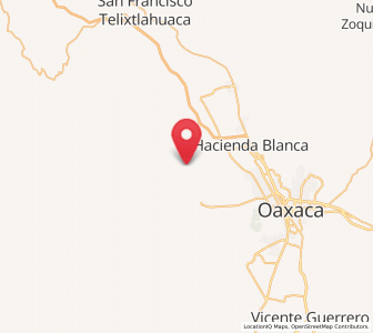 Map of San Felipe Tejalápam, Oaxaca
