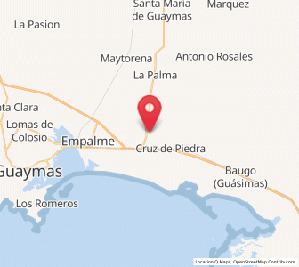 Map of San Fernando de Guaymas, Sonora