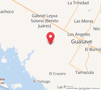Map of San Fernando, Sinaloa