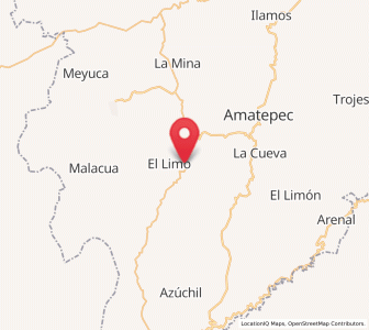 Map of San Francisco de Asís, México