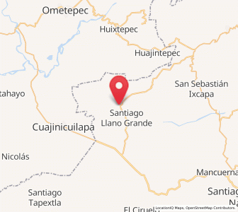 Map of San Francisco del Maguey, Oaxaca