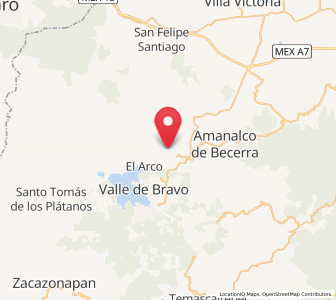 Map of San Francisco Mihualtepec, México