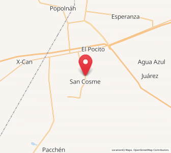 Map of San Francisco, Quintana Roo