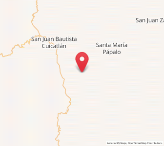 Map of San Francisco Tutepetongo, Oaxaca