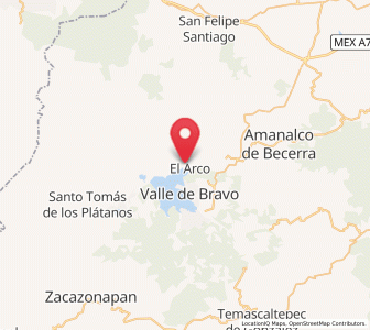 Map of San Gaspar, México