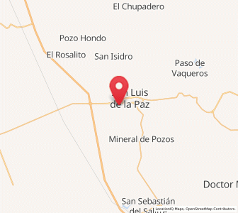 Map of San Ignacio, Guanajuato